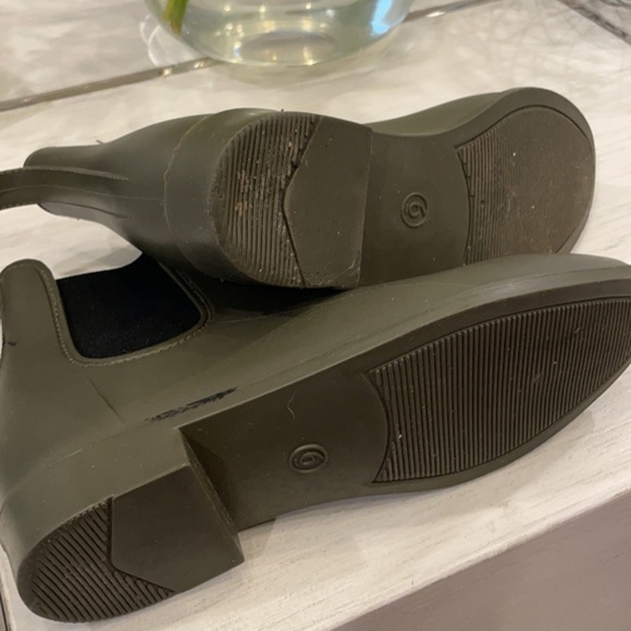 Green Chelsea Rain Boots Ankle A New Day - Picture 6 of 6